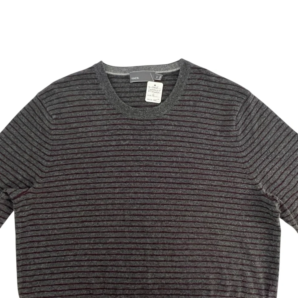 Vince Men's Gray Wool Cashmere Crewneck Sweater XL Soft‎ Comfortable Xlnt Cond!
